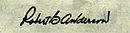 Firma di Robert Bernard Anderson