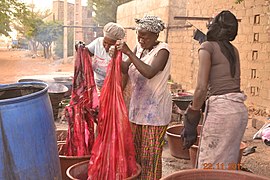 Teinturières de Bamako.