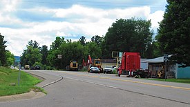 Looking south along North 13 Road (M-37)