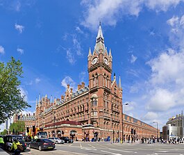 St Pancras Station from Euston road