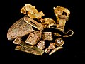Image 64The Staffordshire Hoard is the largest hoard of Anglo-Saxon gold and silver metalwork yet found[update]. It consists of almost 4,600 items and metal fragments. (from Culture of England)