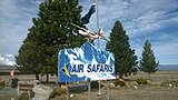 The sign on the highway by the Lake Tekapo Airport, 2014