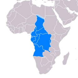 Location of Latin Africa