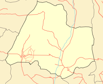 Mapa de localización de Valle de Santibáñez