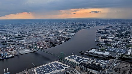 Aerial with Port of Camden at right