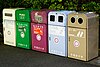 Recycling bins in Japan