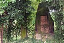 Denkmal für Turnvater Jahn in der Grünfläche vor dem Park an der Bahnhofstraße nähe Hirschgraben