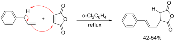 烯丙基苯与马来酸酐的ene反应