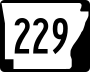 Highway 229 marker