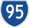 State Route 95 marker