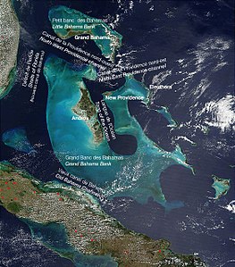 Détroits et autres passages aux environs des Bahamas, Floride et Cuba