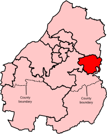 Map showing the location of the Bath constituency in Avon under the boundaries created by the 2023 boundary review and first used at the 2024 general election.