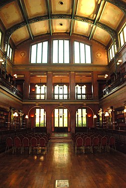 La salle de lecture.