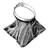 Illustration of a detached clerical collar