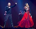 Image 4Dalal and Deen performing "Ljubav je" in Stockholm (2016) (from Bosnia and Herzegovina in the Eurovision Song Contest)