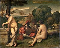 Giorgione or Titian, Pastoral Concert, c. 1509, Louvre.[26]