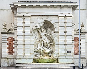 L'uscita situata di fronte alla fontana monumentale l'Ariège et la Garonne