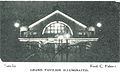 Grand Pier Pavilion illuminated, 1910: the image re−used by Duchamp after 1913