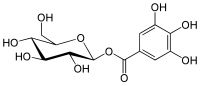 Chemical structure of β-glucogallin