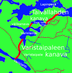 Canaux de Taivallahti et de Varistaipale.