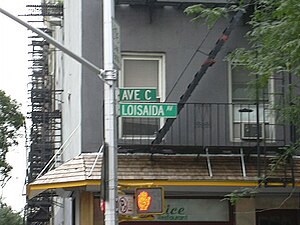 Avenue C was designated Loisaida Avenue in recognition of the neighborhood's Puerto Rican heritage