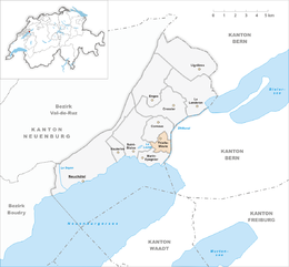 Thielle-Wavre – Mappa