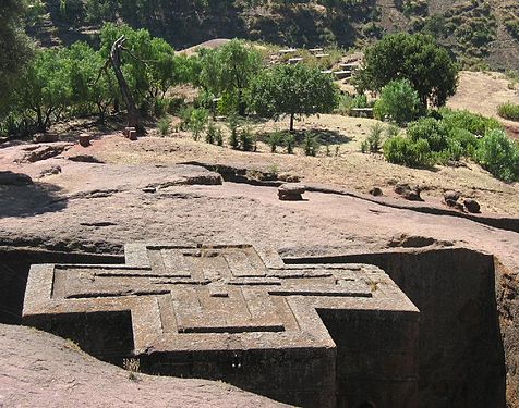 Église Saint-Georges à Lalibela.