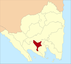 Location within Lampung