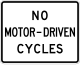 No Motor Driven Cyclists