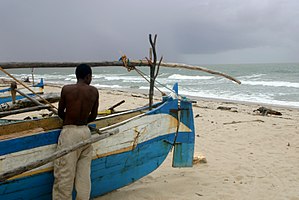 Sur la plage de Mahajanga