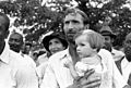 Image 46Man with child at a meeting of the Southern Tenant Farmers Union, 1937 (from History of Arkansas)