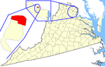 State map highlighting Manassas Park