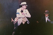 Jackson performing "Smooth Criminal".
