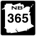 Route 365 marker