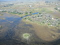 Image 43Aerial view over Okavango Delta (from Economy of Botswana)