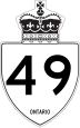 Highway 49 marker