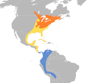 Description de l'image Piranga olivacea map.svg.