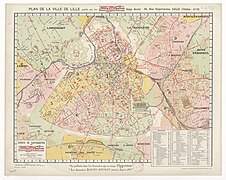 Réseau du tramway de Lille en 1930.