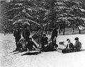 The Prince Arthur sledding in Ottawa, 1870.