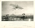 Image 261843 artist's impression of John Stringfellow's plane Ariel flying over the Nile (from History of aviation)