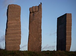 Monumentet "Protest" på Hakberget.