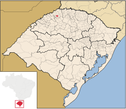Location of Sede Nova in Rio Grande do Sul