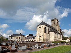 Le cimetière et l'église.