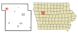 Location of Schaller, Iowa