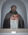 Polychromed terracotta of Saint Dominic