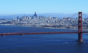 San Francisco skyline as seen from the Marin Headlands