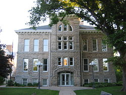 Cedarburg City Hall, located in the Washington Avenue Historic District