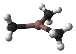 Ball and stick model of trimethylindium