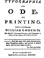 1730 Typographia An Ode on Printing