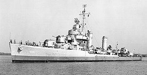 эсминец USS Shubrick (DD-639) типа «Гливс»